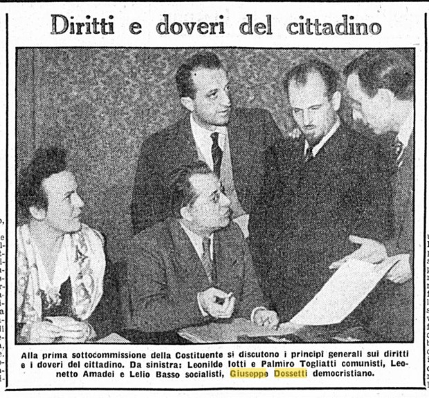 1946 con Togliatti Iotti Amadei e Basso - Roma