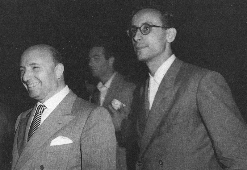 1950 con ministro interni Scelba - Reggio Emilia