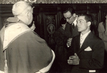 1957 04 con Dante Guaglianone e Lercaro
