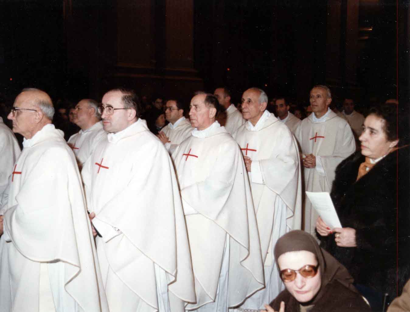 1986 in processione alla ordinazione di Athos