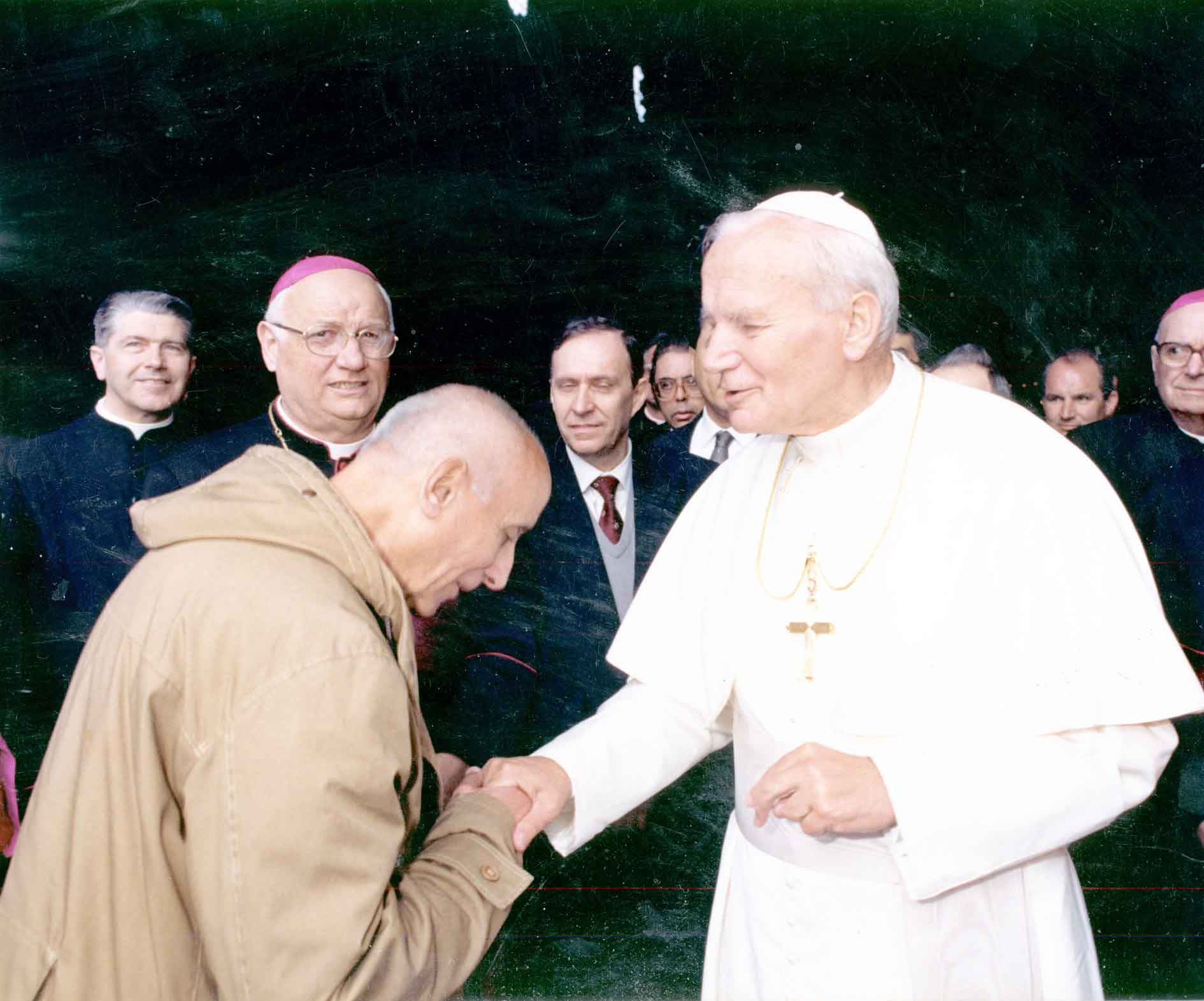 1989 04 09 con papa Giovanni Paolo II - Roma